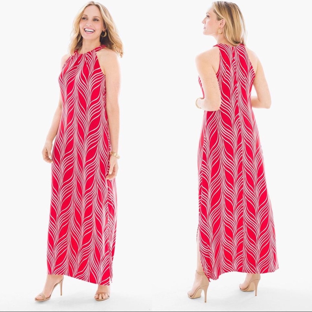 Travelers by Chico's Graceful Lines Maxi Dress